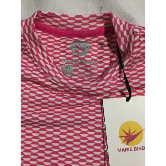Marie Birdie Girls Long Sleeve Geometric Pattern Pink Top Size 5 L (size  guide) - Picture 3 of 6